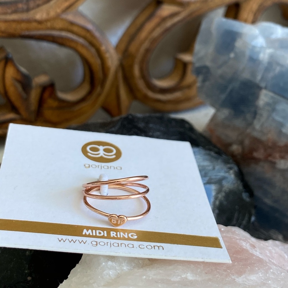 Gorjana Midi Rings Rose Gold